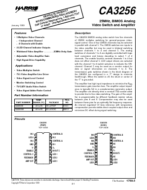 CA3256M Datasheet PDF Intersil