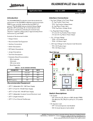 ISL62882EVAL2Z Datasheet PDF Intersil