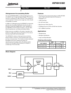 HSP48410GM-25/883 Datasheet PDF Intersil