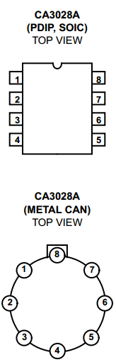 CA3028A Datasheet PDF Intersil