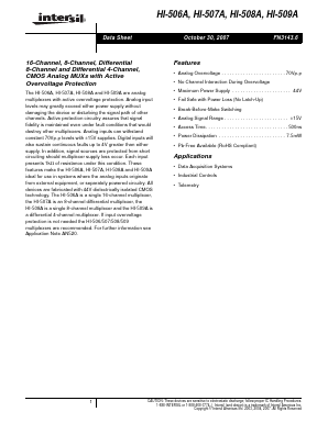 HI1-0506A-5 Datasheet PDF Intersil