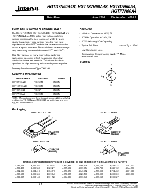 HGTD7N60A4S9A Datasheet PDF Intersil