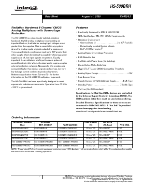 HS-508BRH Datasheet PDF Intersil