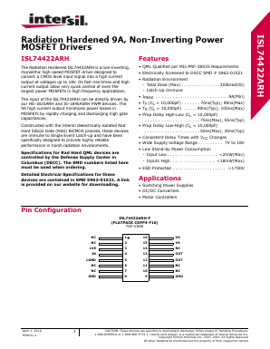 5962F0152101QXC Datasheet PDF Intersil