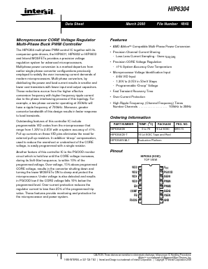 HIP6304 Datasheet PDF Intersil