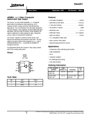 HA4201 Datasheet PDF Intersil