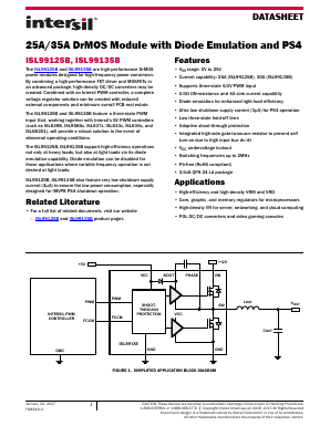 135BDRZ Datasheet PDF Intersil