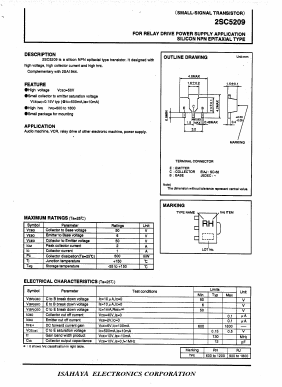 C5209 Datasheet PDF Isahaya Electronics