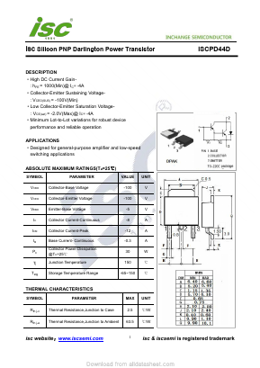 ISCPD44D Datasheet PDF Inchange Semiconductor