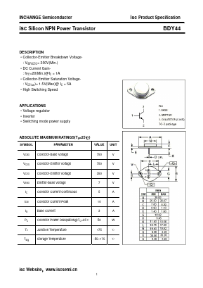 BDY44 Datasheet PDF Inchange Semiconductor