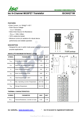 ISCNH271W Datasheet PDF Inchange Semiconductor