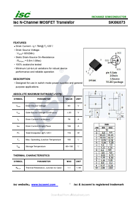 SKI06073 Datasheet PDF Inchange Semiconductor