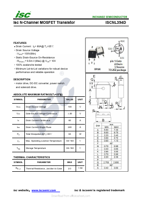 ISCNL394D Datasheet PDF Inchange Semiconductor