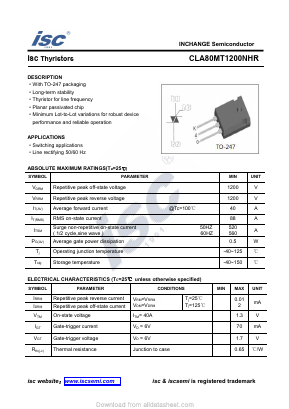 CLA80MT1200NHR Datasheet PDF Inchange Semiconductor