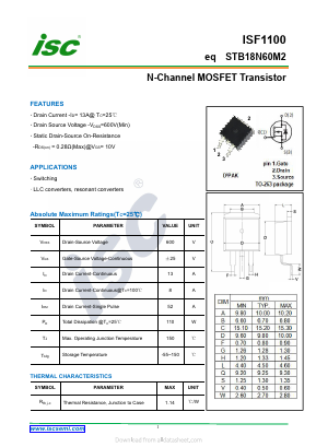 ISF1100 Datasheet PDF Inchange Semiconductor