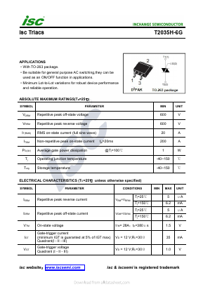 T2035H-6G Datasheet PDF Inchange Semiconductor