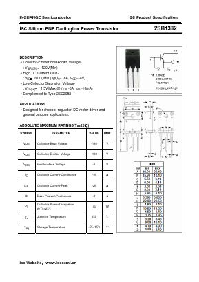 2SB1382 Datasheet PDF Inchange Semiconductor