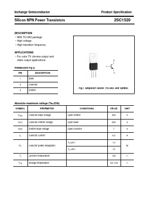 C1520 Datasheet PDF Inchange Semiconductor