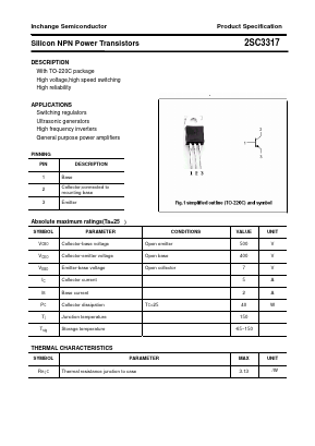 2SC3317 Datasheet PDF Inchange Semiconductor