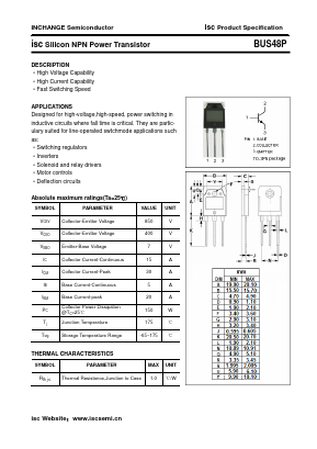 BUS48P Datasheet PDF Inchange Semiconductor