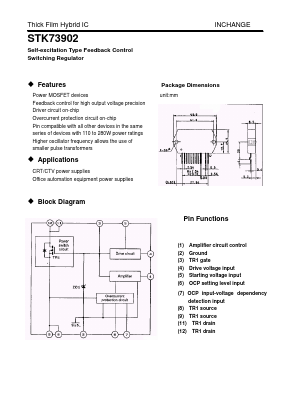 STK73905 Datasheet PDF Inchange Semiconductor
