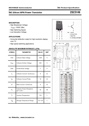 C5148 Datasheet PDF Inchange Semiconductor