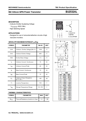 BU2532AL Datasheet PDF Inchange Semiconductor
