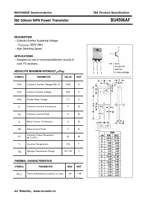 BU4506AF Datasheet PDF Inchange Semiconductor