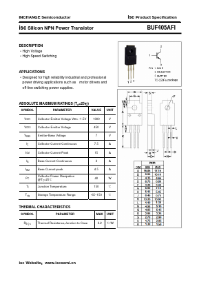 BUF405AFI Datasheet PDF Inchange Semiconductor