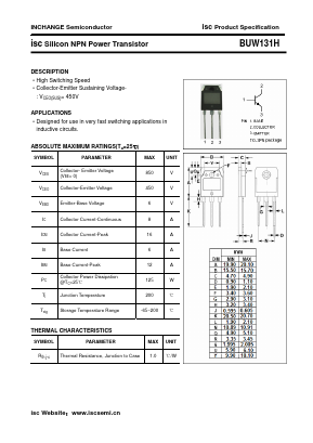 BUW131H Datasheet PDF Inchange Semiconductor