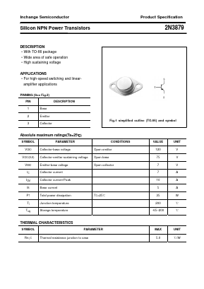 2N3879 Datasheet PDF Inchange Semiconductor