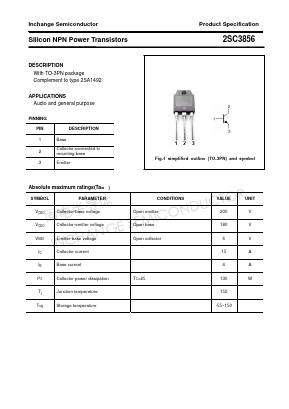 2SC3856 Datasheet PDF Inchange Semiconductor