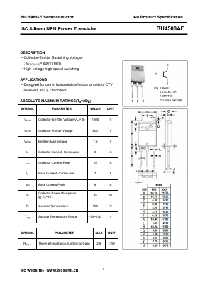 BU4508AF Datasheet PDF Inchange Semiconductor