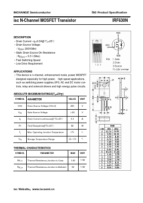 IRF630N Datasheet PDF Inchange Semiconductor