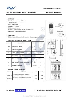 IIRF630N Datasheet PDF Inchange Semiconductor