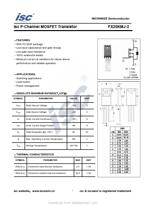 FX20KMJ-2 Datasheet PDF Inchange Semiconductor