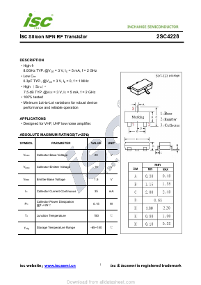 2SC4228 Datasheet PDF Inchange Semiconductor