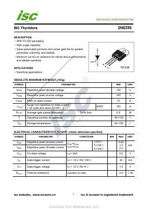 2N6395 Datasheet PDF Inchange Semiconductor