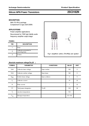 2SC3182N Datasheet PDF Inchange Semiconductor