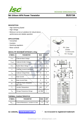 BUS13A Datasheet PDF Inchange Semiconductor