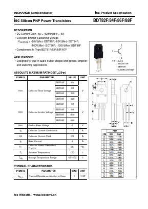 BDT84F Datasheet PDF Inchange Semiconductor