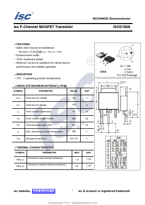 ISCD1836 Datasheet PDF Inchange Semiconductor