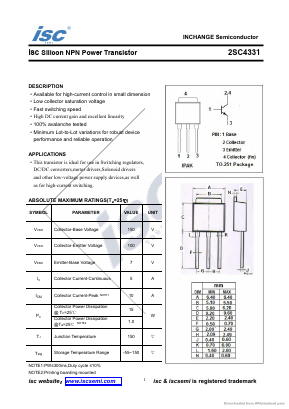 2SC4331 Datasheet PDF Inchange Semiconductor
