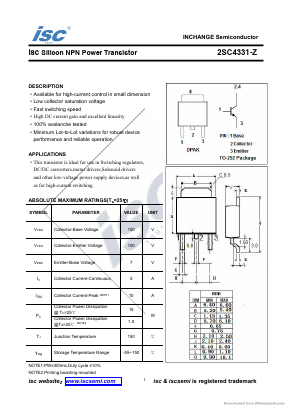 2SC4331-Z Datasheet PDF Inchange Semiconductor