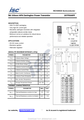 2STP535FP Datasheet PDF Inchange Semiconductor