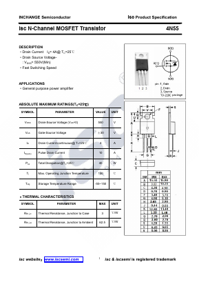 4N55-220 Datasheet PDF Inchange Semiconductor