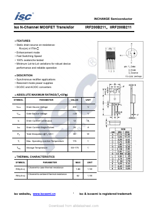 IIRF200B211 Datasheet PDF Inchange Semiconductor
