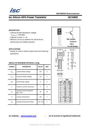 ISCN88E Datasheet PDF Inchange Semiconductor