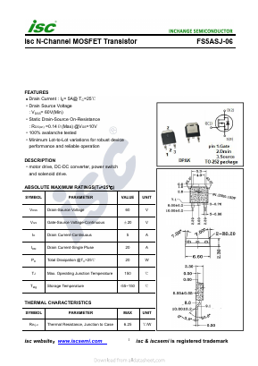 FS5ASJ-06 Datasheet PDF Inchange Semiconductor