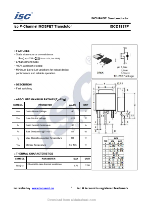 ISCD1837P Datasheet PDF Inchange Semiconductor